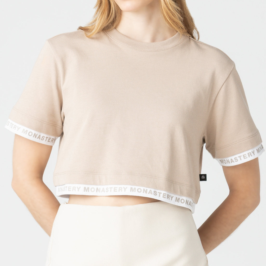TIZOC CROP TOP WOMEN SIMPLY TAUPE - Monastery | Tienda Oficial Colombia