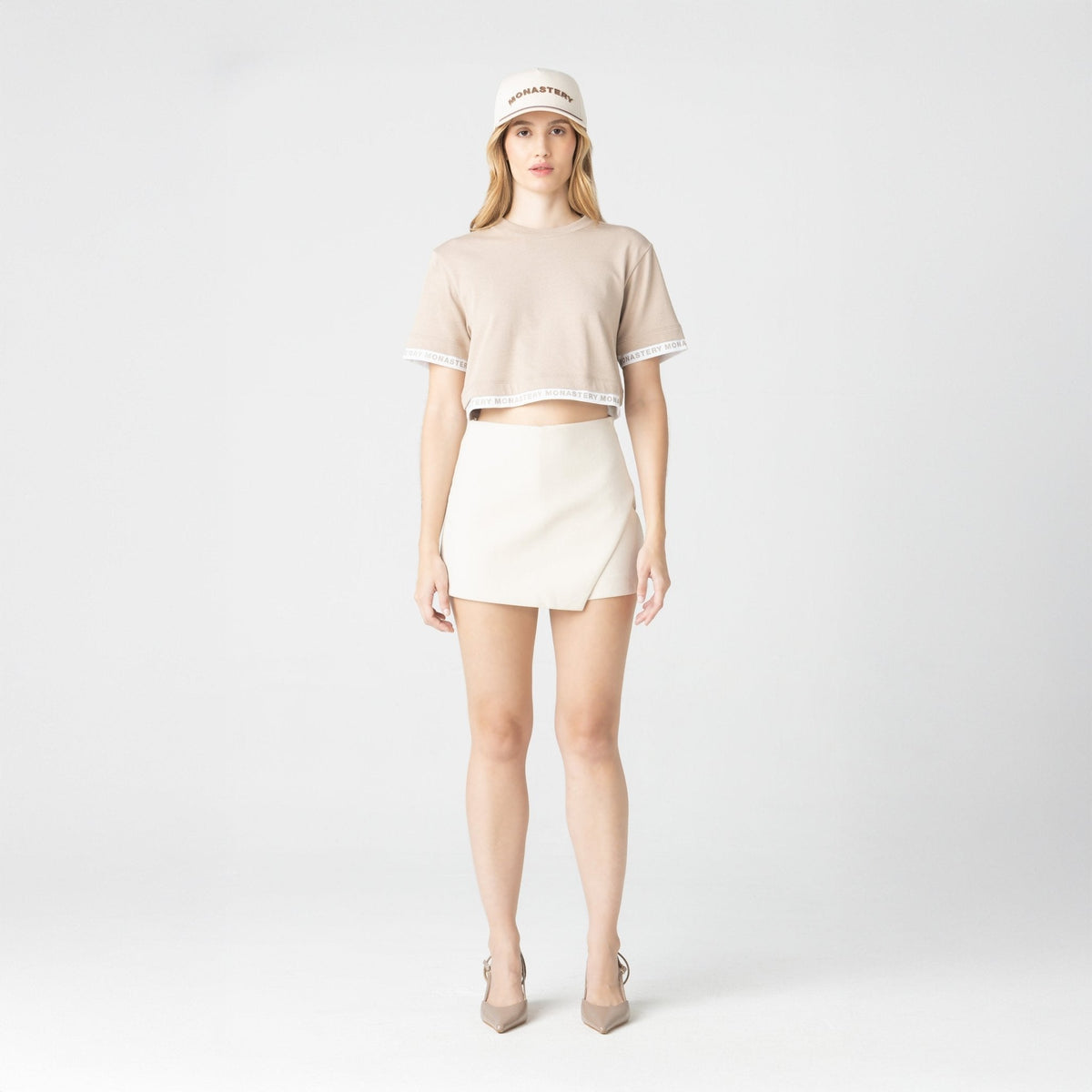 TIZOC CROP TOP WOMEN SIMPLY TAUPE - Monastery | Tienda Oficial Colombia