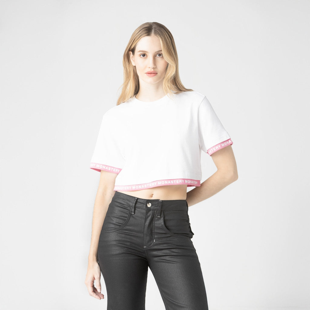 TIZOC CROP TOP WOMEN WHITE - Monastery | Tienda Oficial Colombia
