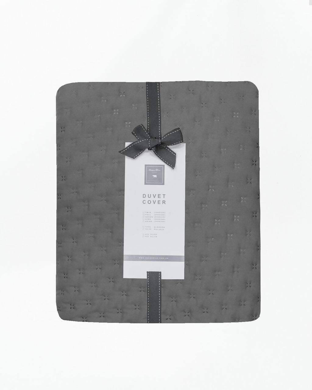 Set  Duvet Toronto Gris - Ocean Blue Home
