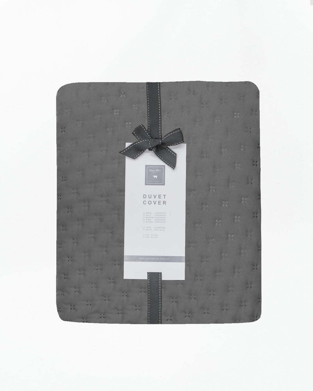 Set  Duvet Toronto Gris - Ocean Blue Home