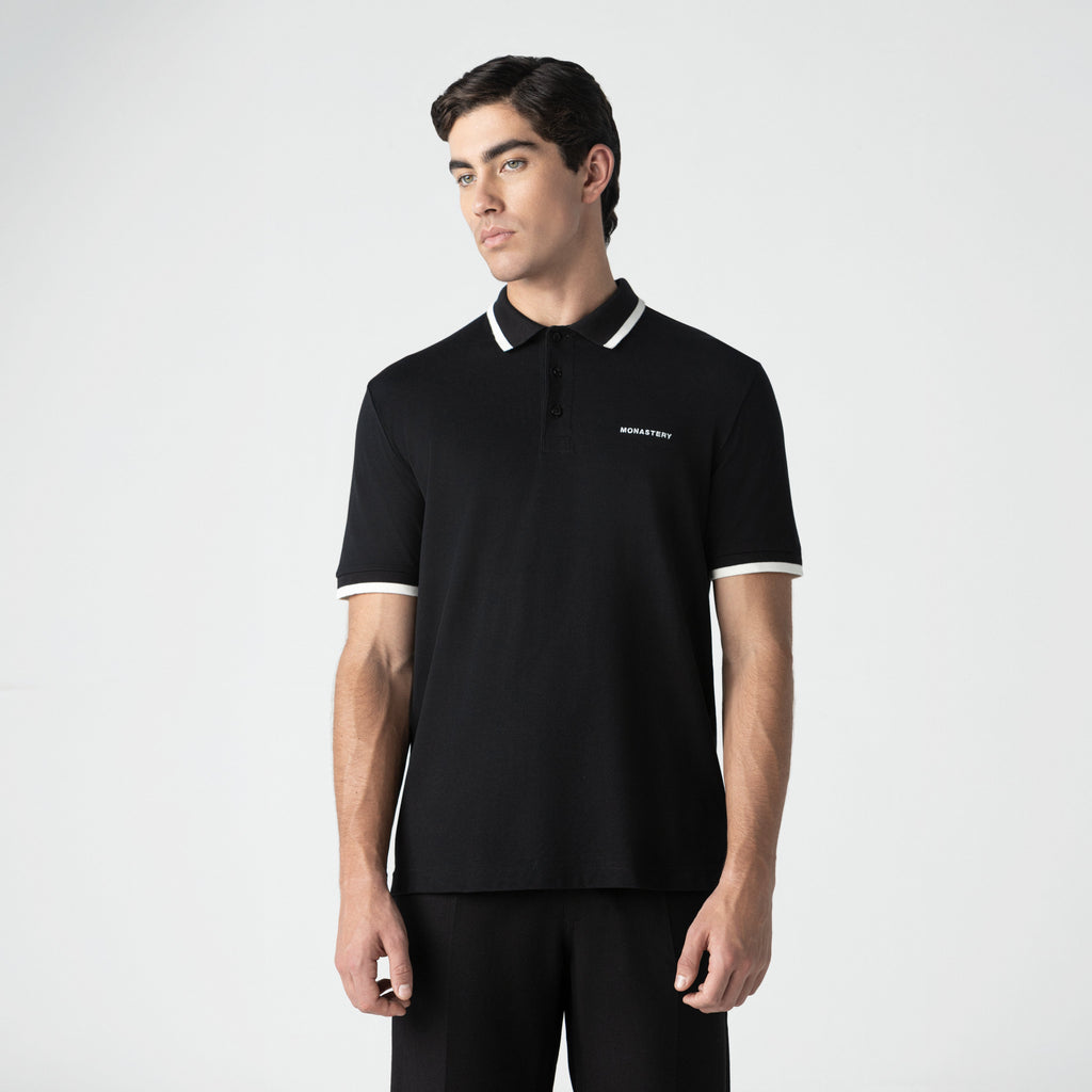 TRIUMPHUS POLO MEN BLACK - Monastery | Tienda Oficial Colombia