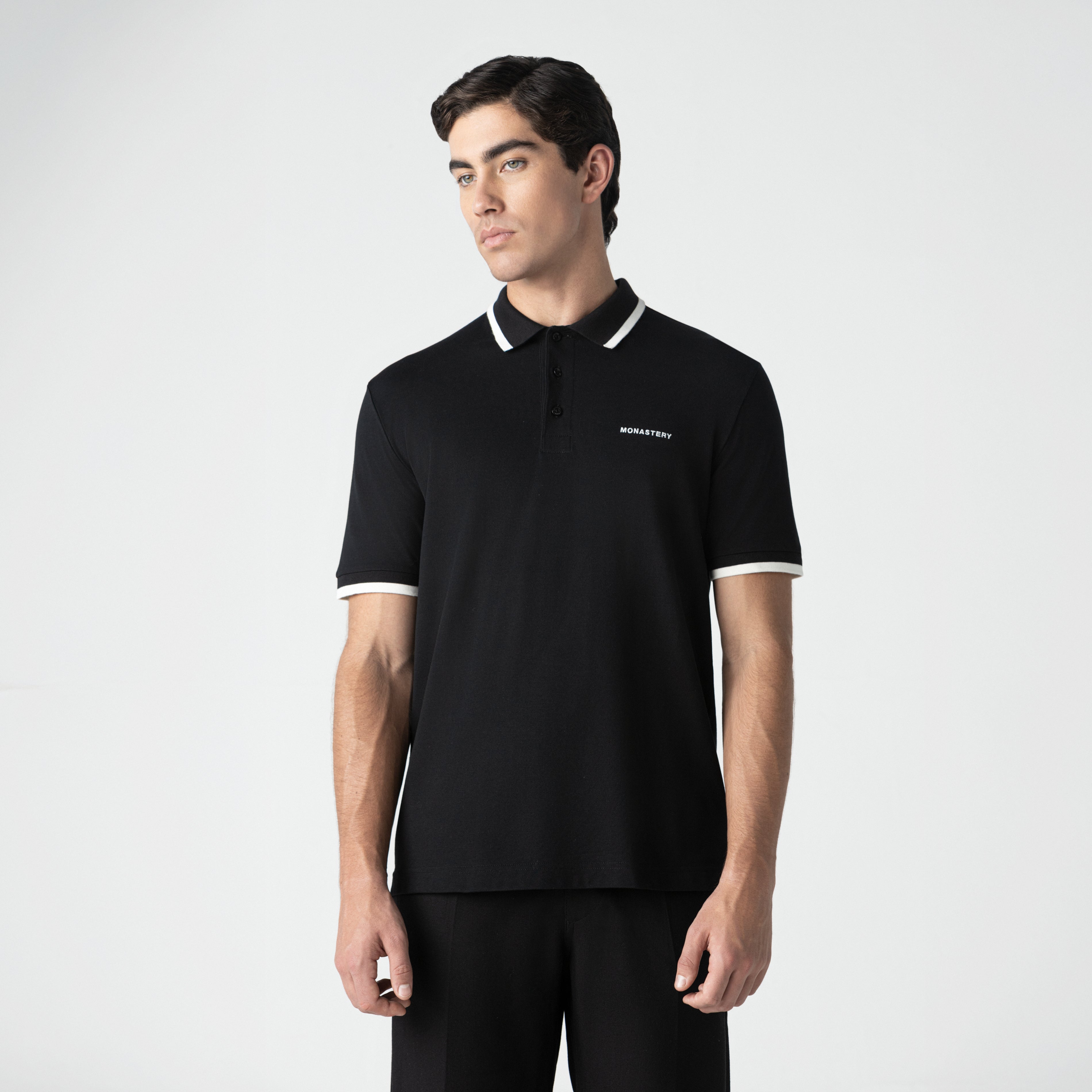 TRIUMPHUS POLO MEN BLACK - Monastery | Tienda Oficial Colombia