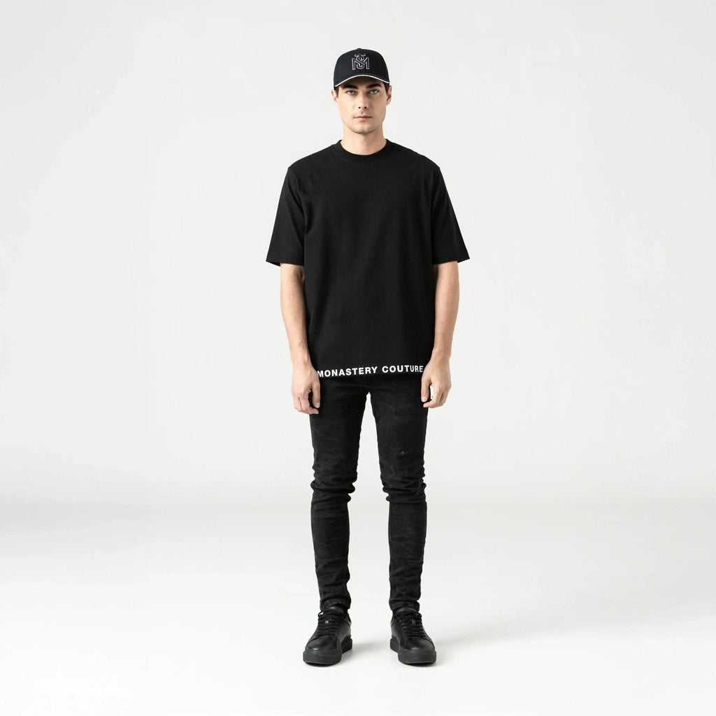 TUCKER T - SHIRT OVERSIZED MEN BLACK - Monastery | Tienda Oficial Colombia