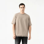 TUCKER T - SHIRT OVERSIZED MEN TAUPE GRAY - Monastery | Tienda Oficial Colombia