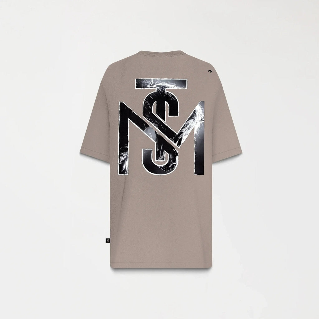 TUCKER T - SHIRT OVERSIZED MEN TAUPE GRAY - Monastery | Tienda Oficial Colombia