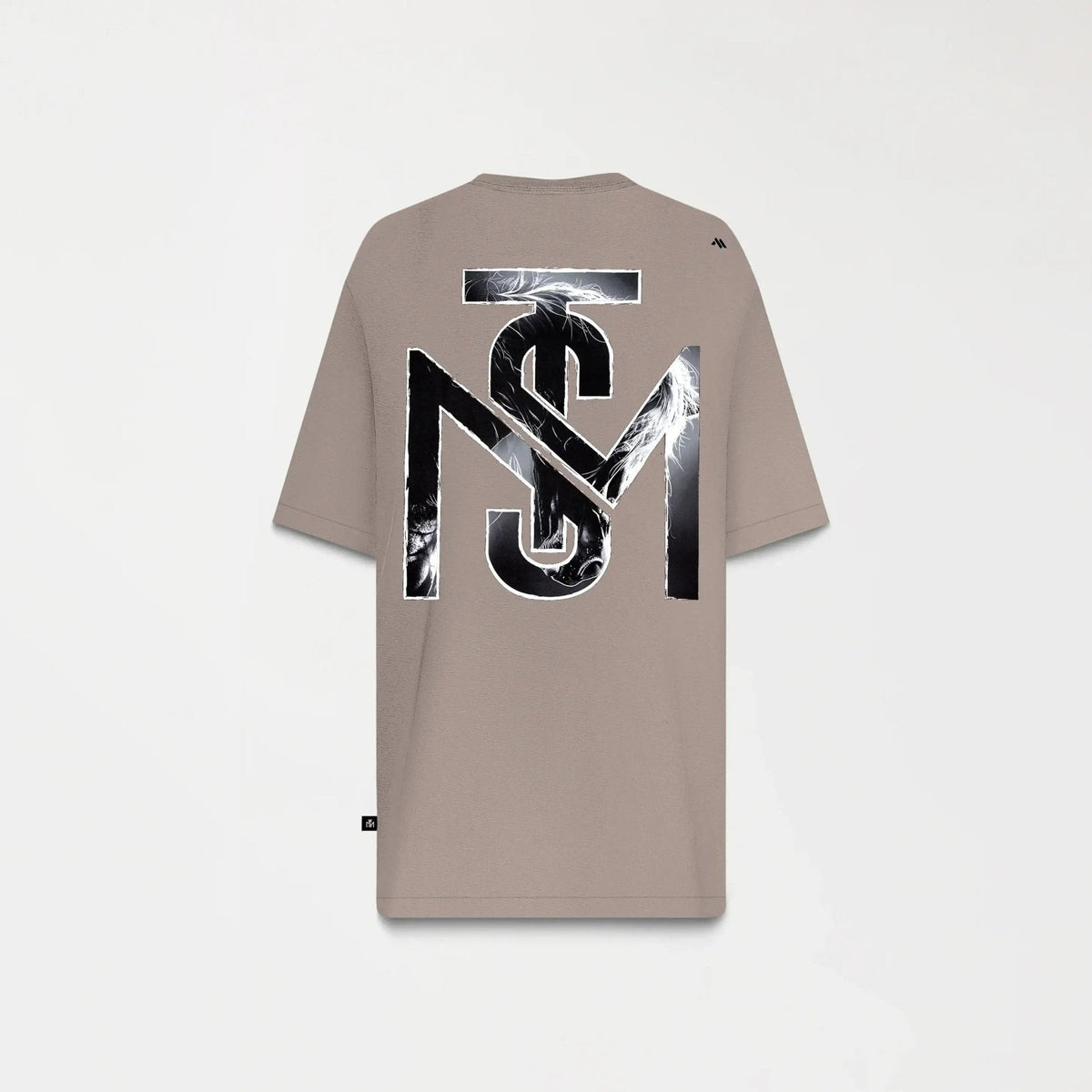 TUCKER T - SHIRT OVERSIZED MEN TAUPE GRAY - Monastery | Tienda Oficial Colombia