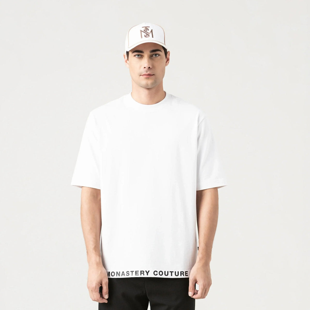 TUCKER T - SHIRT OVERSIZED MEN WHITE - Monastery | Tienda Oficial Colombia