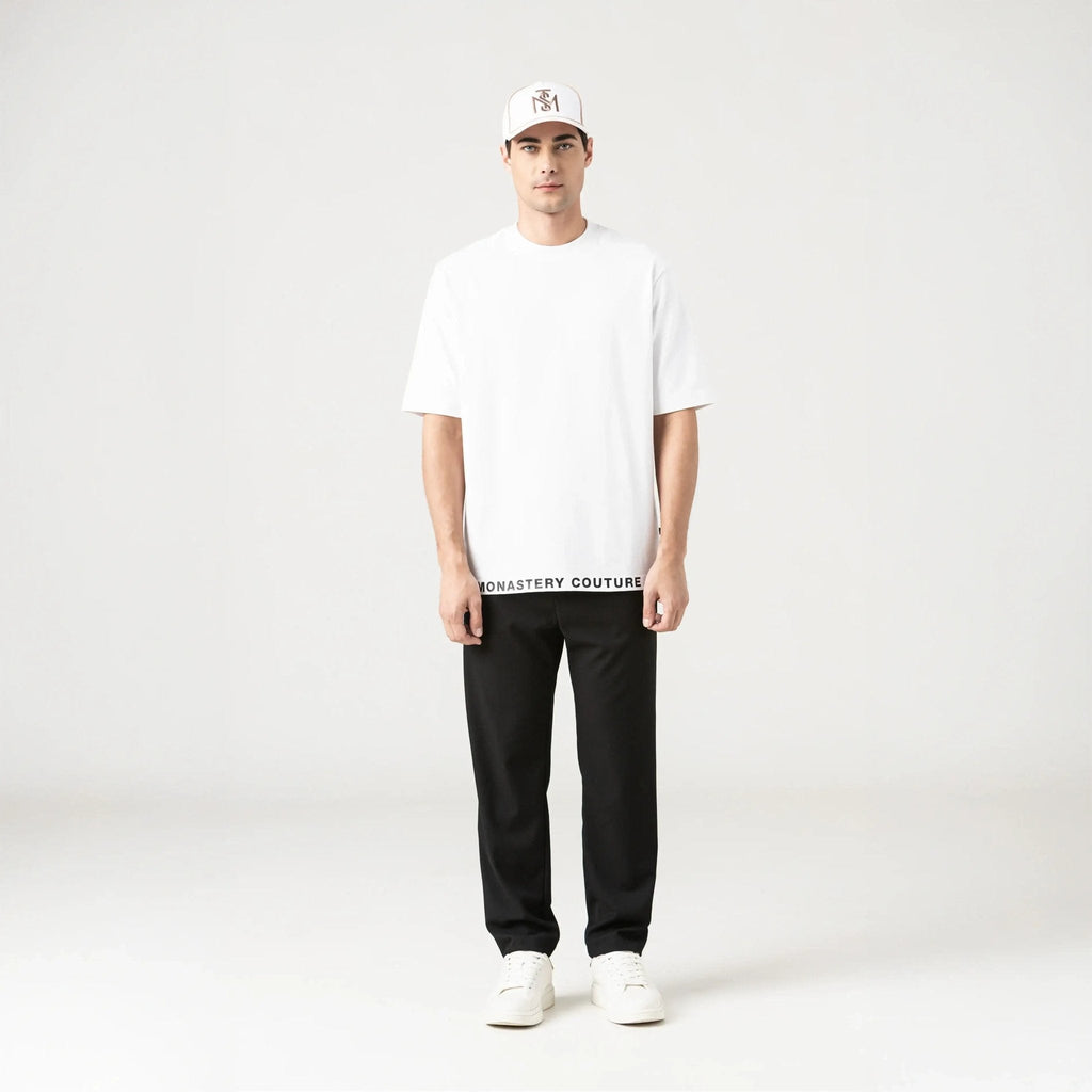 TUCKER T - SHIRT OVERSIZED MEN WHITE - Monastery | Tienda Oficial Colombia
