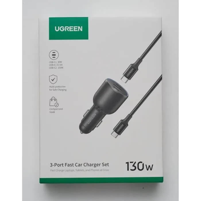 Cargador De Vehiculo De Carga Rápida UGREEN 130W