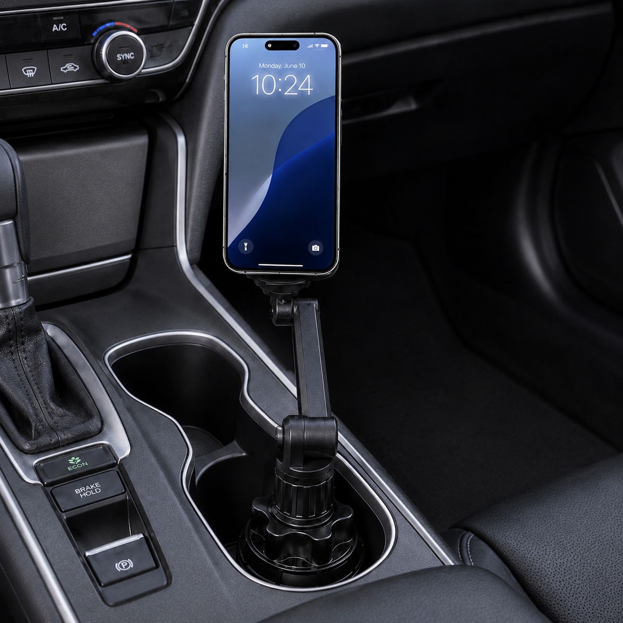 Soporte Magnético Universal Para Celular De Carro Con Base Para Portavasos