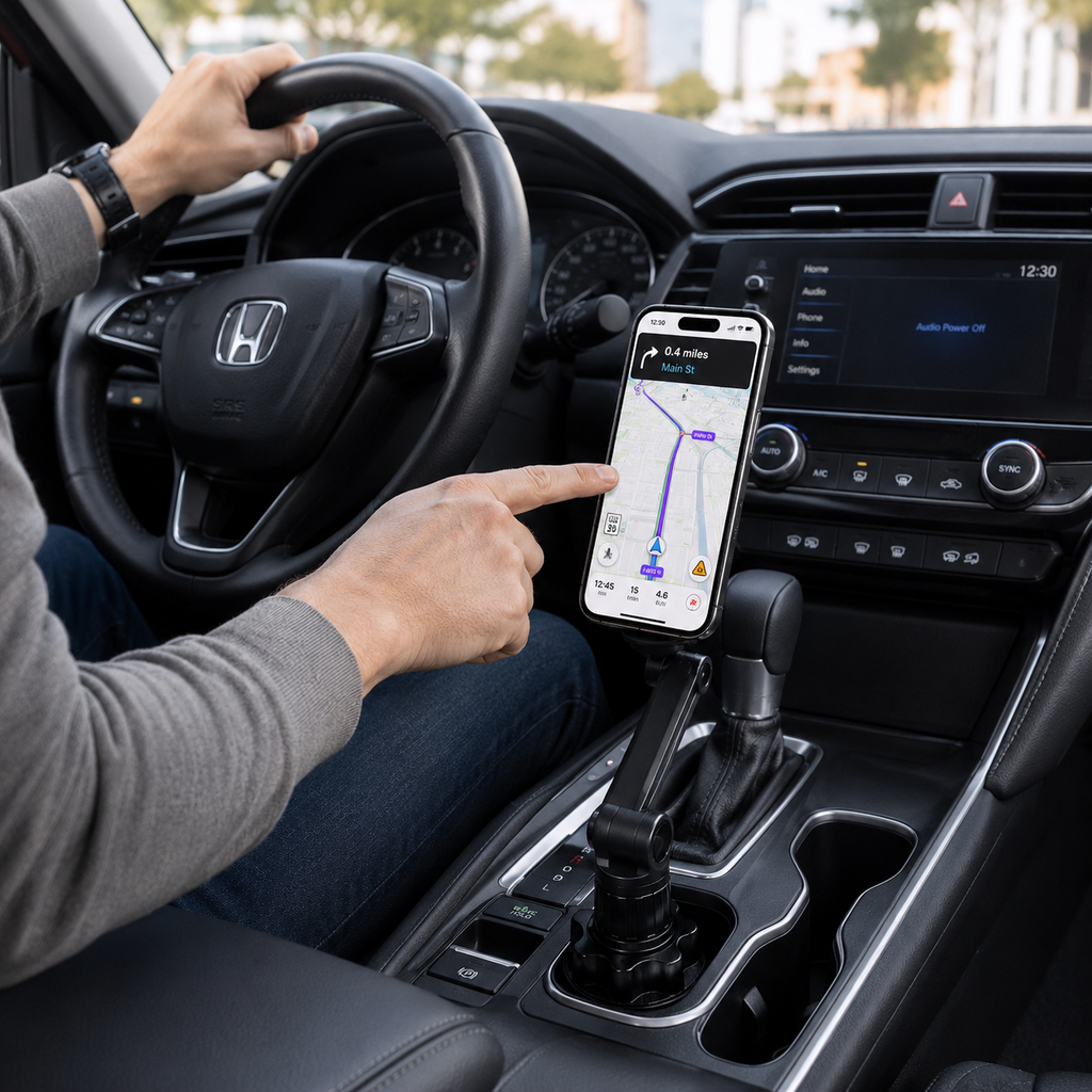Soporte Magnético Universal Para Celular De Carro Con Base Para Portavasos