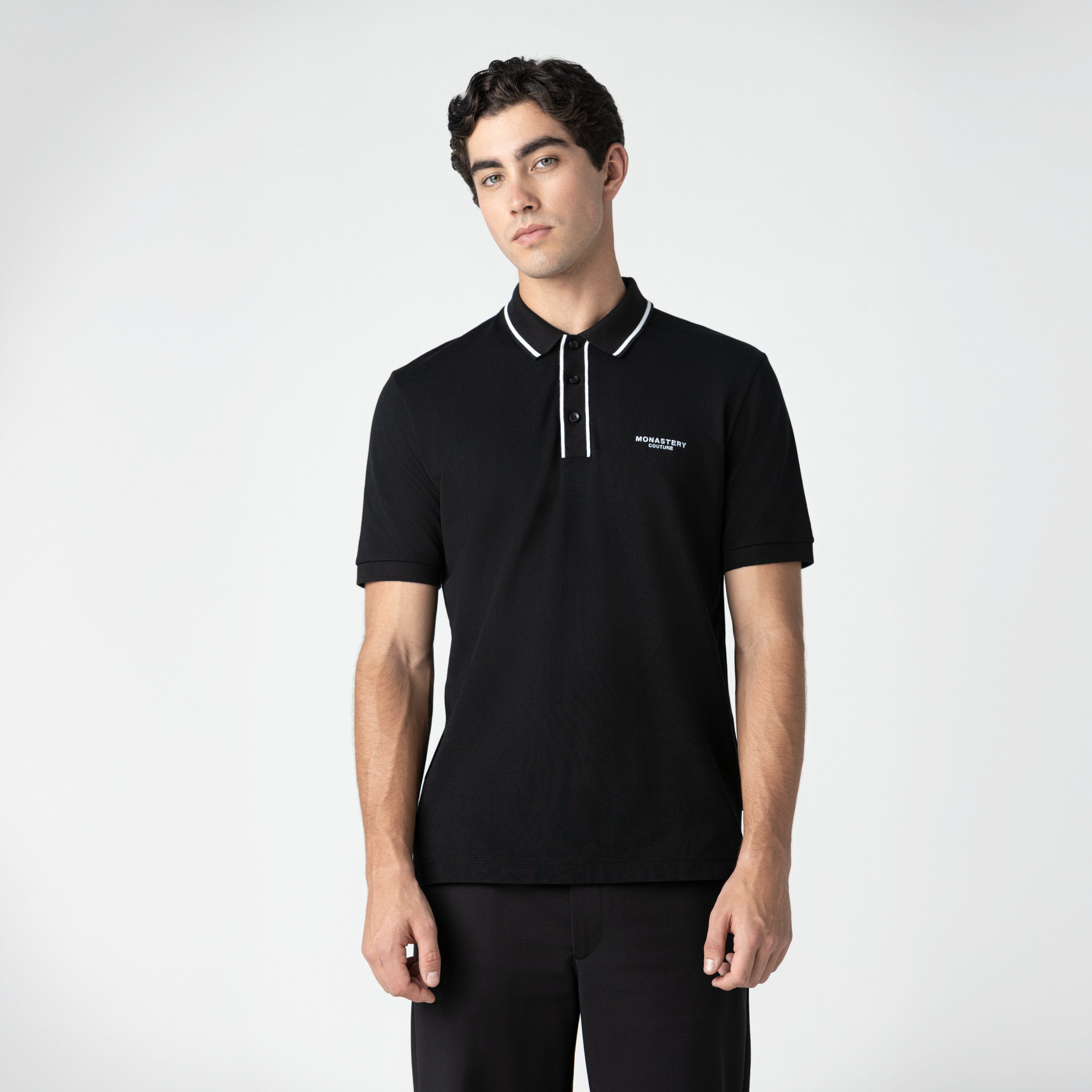 VIGOR POLO MEN BLACK - Monastery | Tienda Oficial Colombia