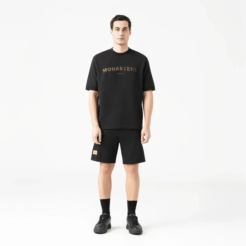 VIKRANT BURDA SHORT MEN BLACK - Monastery | Tienda Oficial Colombia