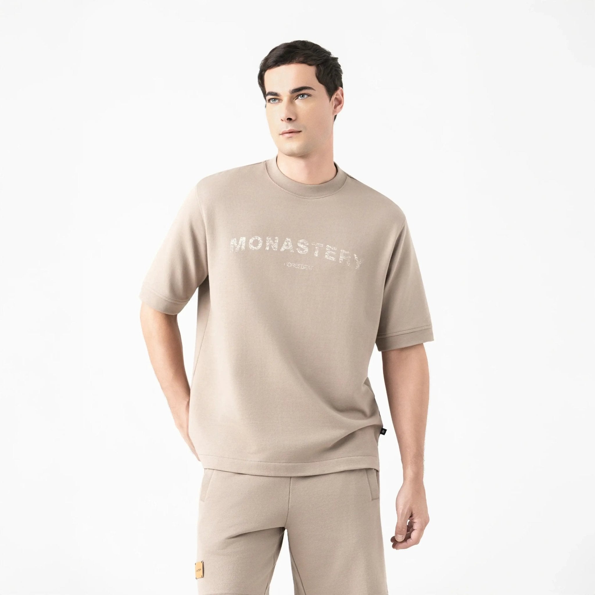 VIKRANT BURDA SHORT MEN TAUPE GRAY - Monastery | Tienda Oficial Colombia