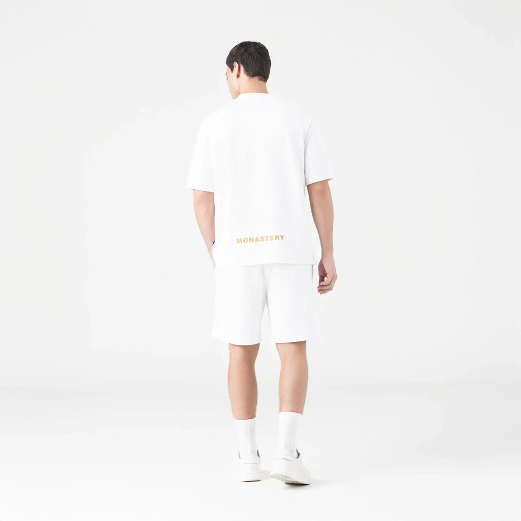 VIKRANT BURDA SHORT MEN WHITE - Monastery | Tienda Oficial Colombia