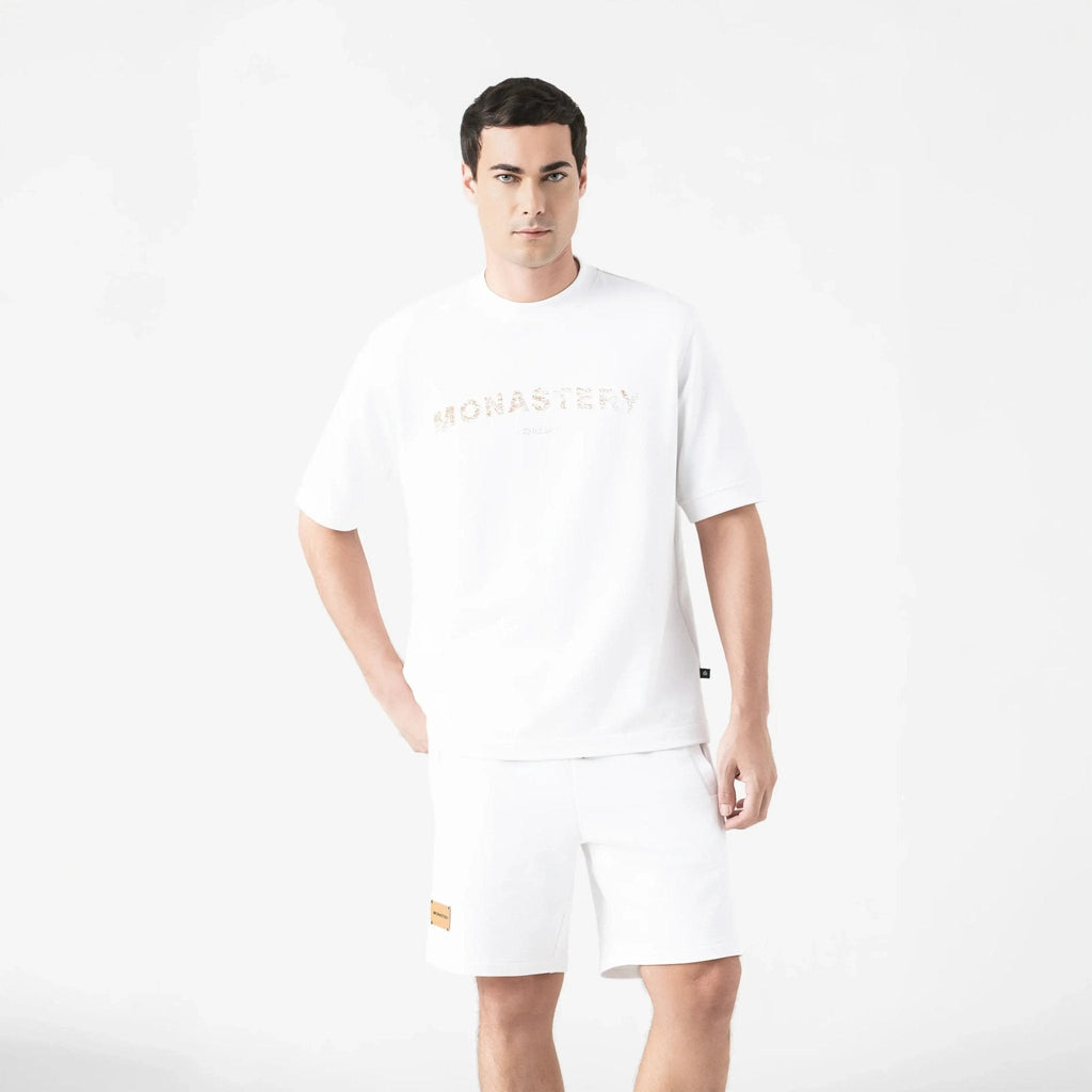 VIKRANT BURDA SHORT MEN WHITE - Monastery | Tienda Oficial Colombia