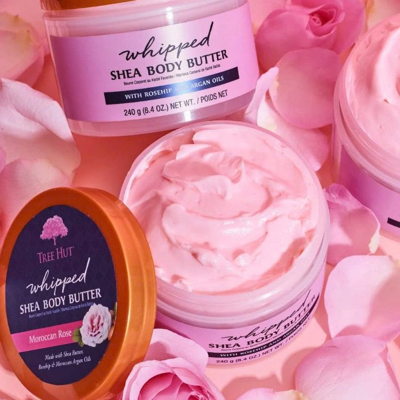 TREE HUT WHIPPED BODY BUTTER MOROCCAN ROSE 8.4OZ