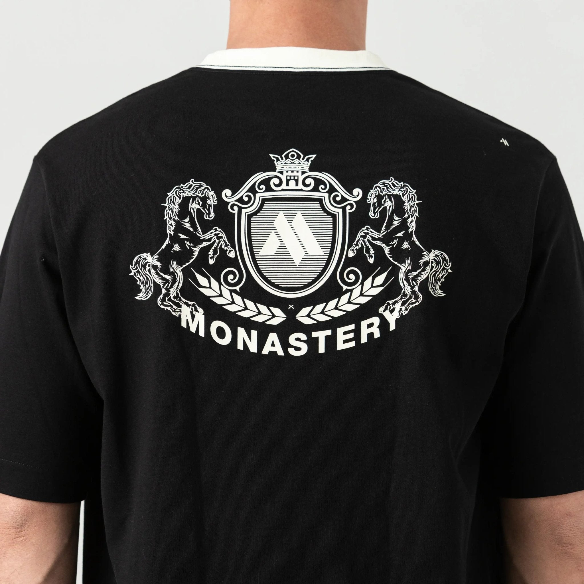 WARMBLOOD T - SHIRT OVERSIZED MEN BLACK - Monastery | Tienda Oficial Colombia