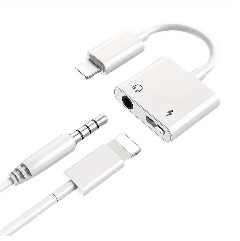Adaptador Carga/Aux iPhone 7/7+/8/8+/X