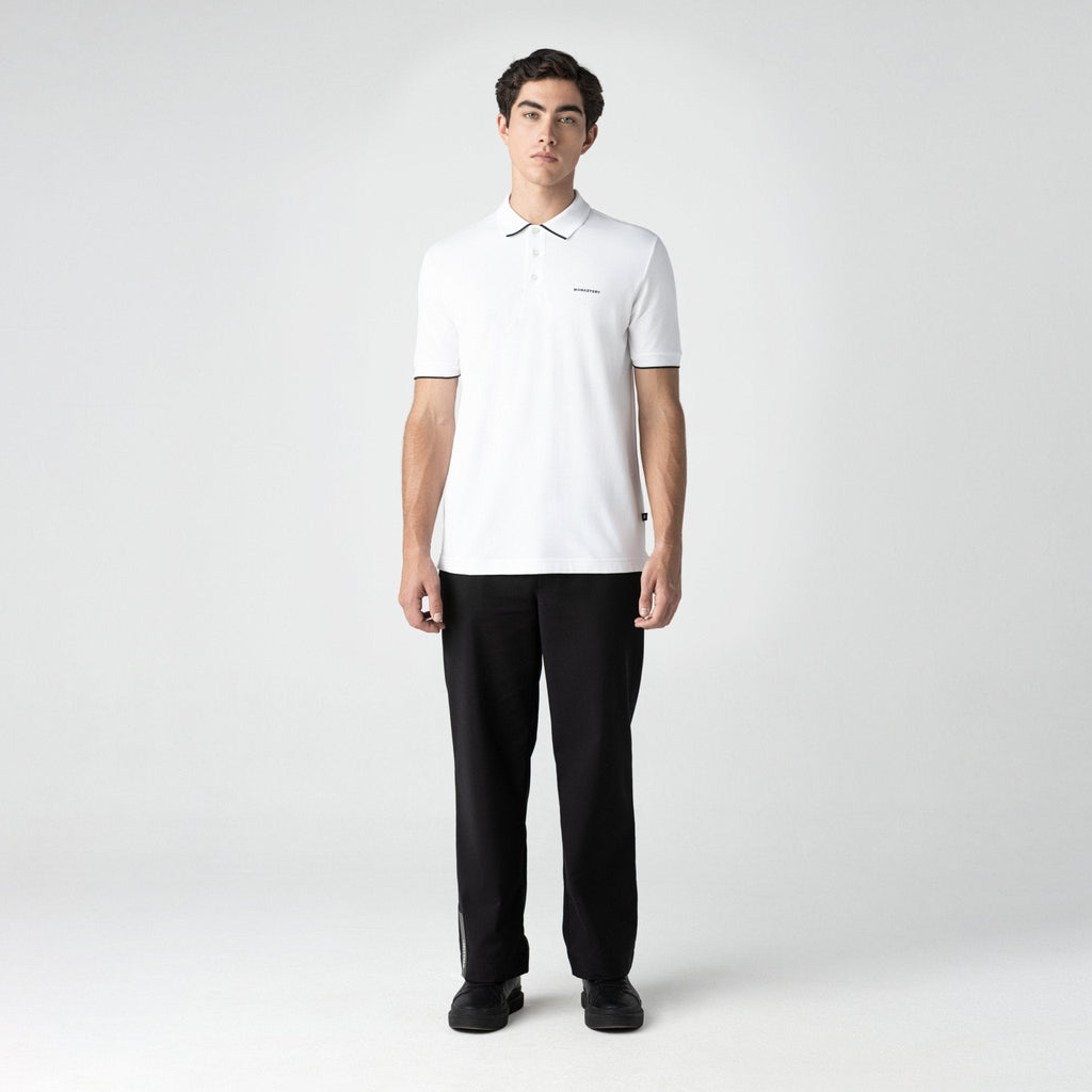 WHEELER POLO MEN WHITE - Monastery | Tienda Oficial Colombia