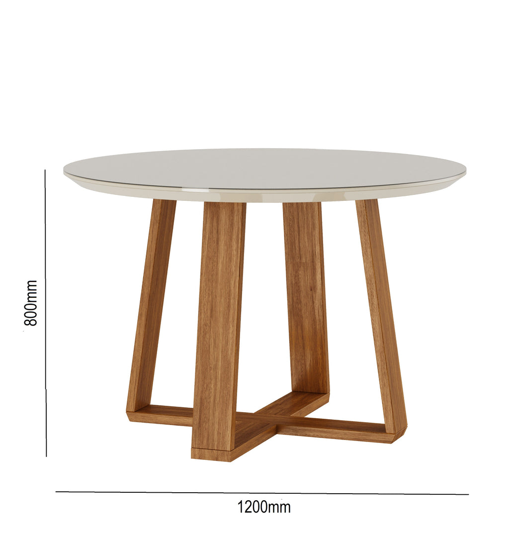 MESA WOOD 1.20m REDONDA MADERA