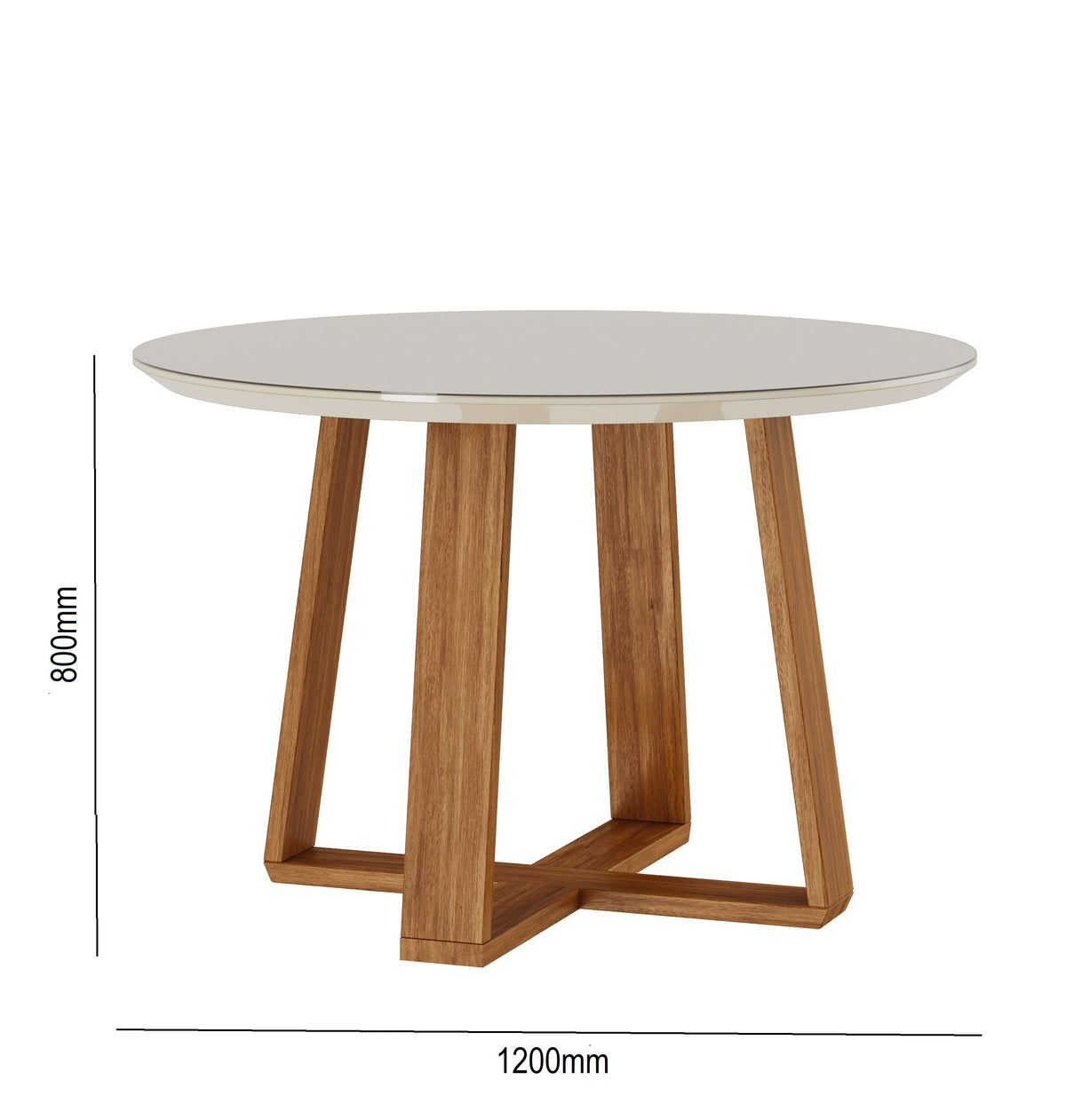 MESA WOOD 1.20m REDONDA MADERA
