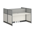 WORKSTATION STARKEN PARA DOS PERSONAS EN MELAMINA WHITEGRAY