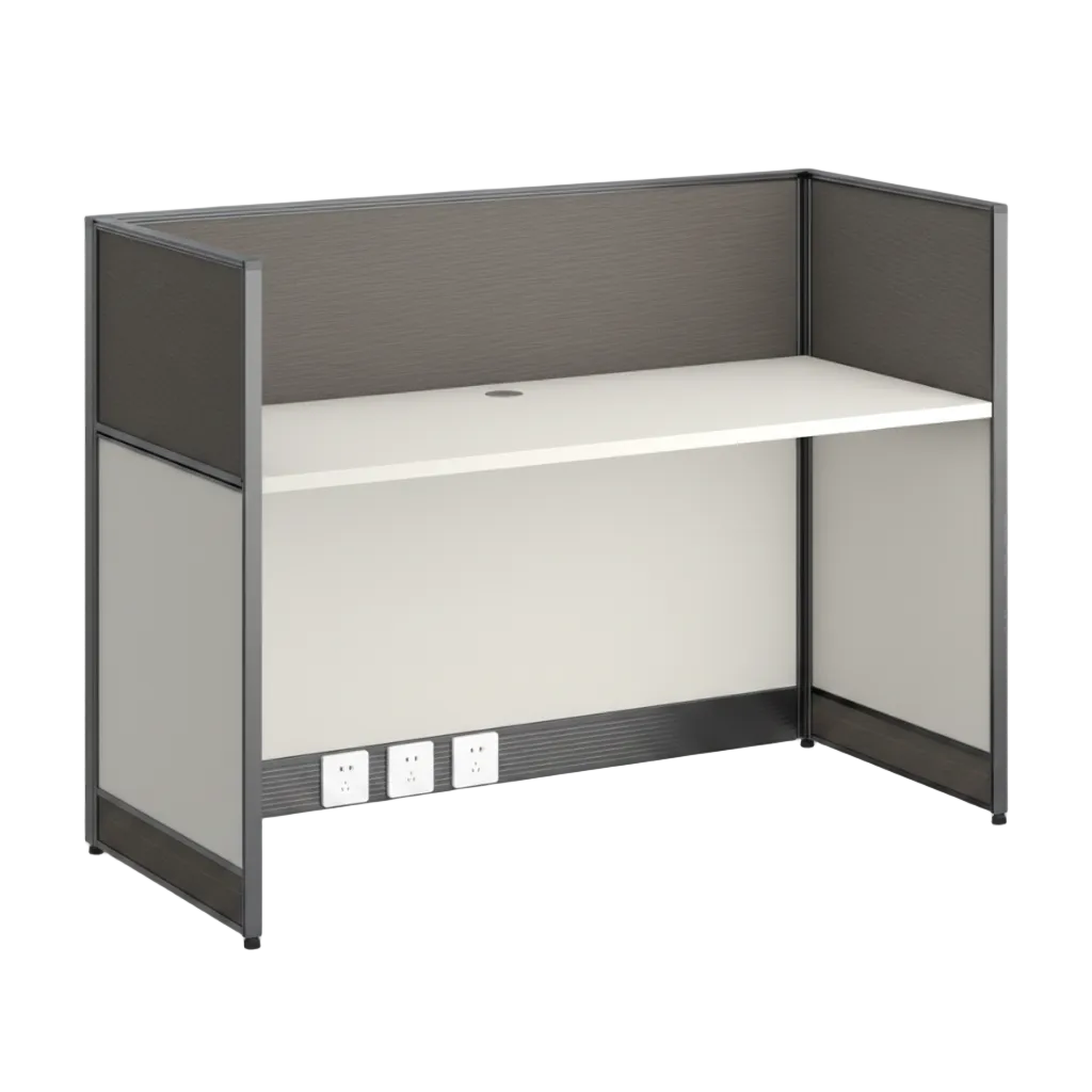 WORKSTATION STARKEN PARA UNA PERSONA EN MELAMINA WHITEGRAY