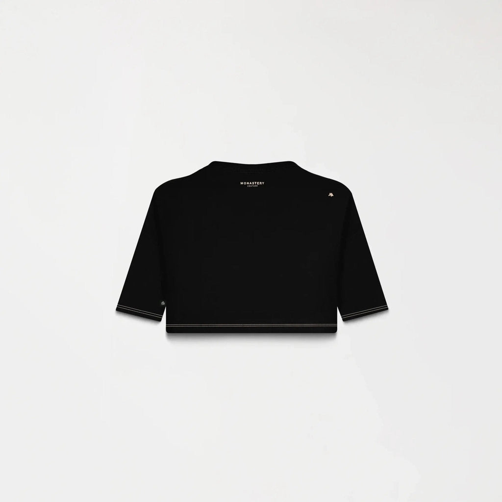 YLAIA CROP TOP WOMEN BLACK - Monastery | Tienda Oficial Colombia