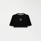 YLAIA CROP TOP WOMEN BLACK - Monastery | Tienda Oficial Colombia