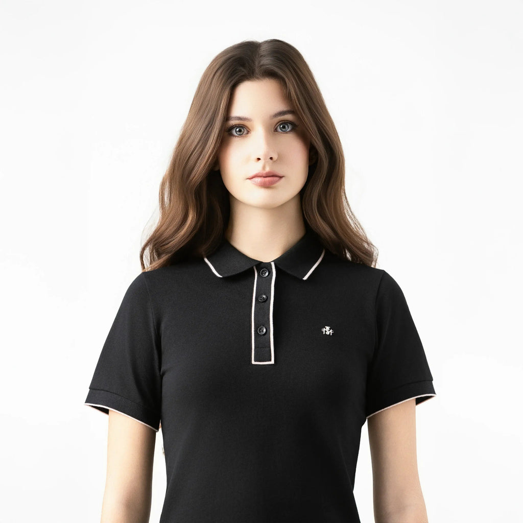 YONCE POLO WOMEN BLACK - Monastery | Tienda Oficial Colombia