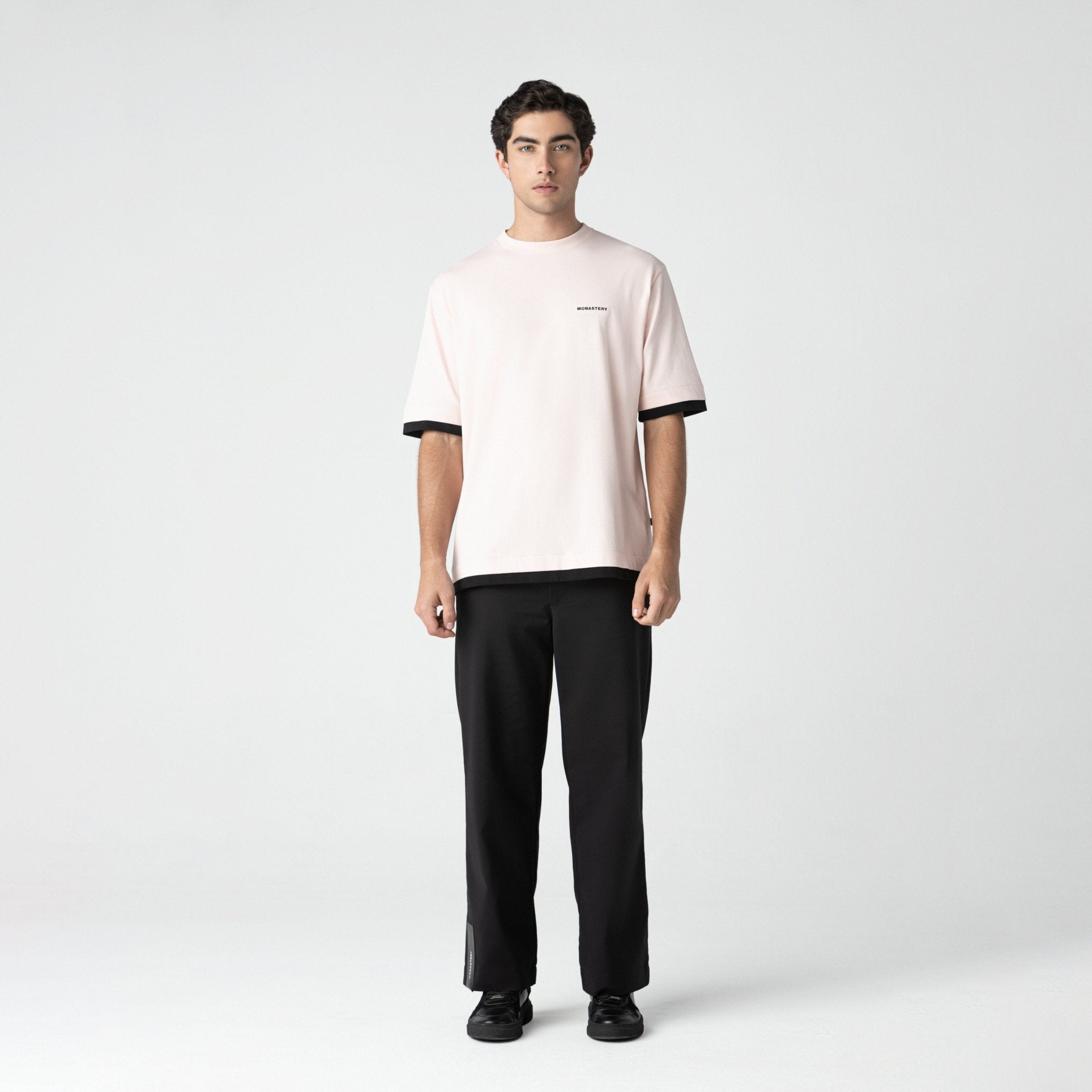 ZAHIR T - SHIRT OVERSIZED MEN ROSE QUARTZ - Monastery | Tienda Oficial Colombia
